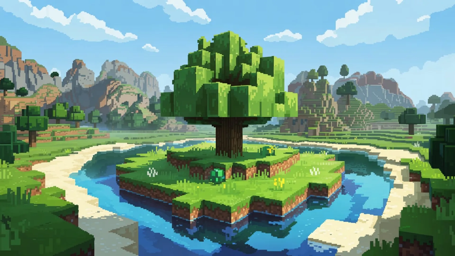 Minecraft tło
